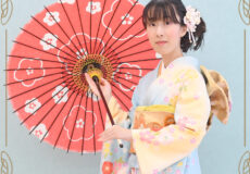 ☆水色の振袖が爽やかなお嬢様☆