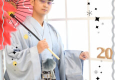 男性袴で思い出の楽器とともに! 男性袴で思い出の楽器とともに!